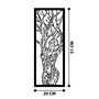 Wallity Vuslat Escultura de pared de metal Negro
